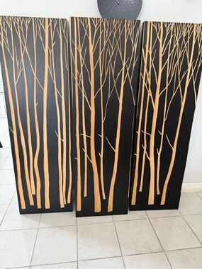 Palecek "Birch Forest" Set of 4 Wall Hanging Wood Panels, 60"
Contemporary Art